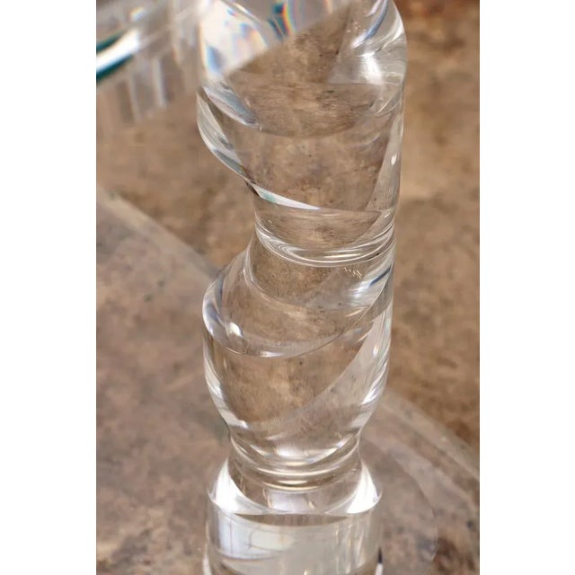 Plastic French Coffee Table in Acrylic Glass from Maison Roméo, 1970s For Sale - Image 7 of 12