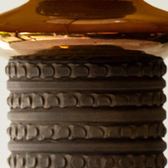 One of the five XL floor and table lamps, 1970s. This set brings a rich visual appeal to any interior. with its beautiful...