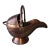 Antique Copper Helmet Form Scuttle For Sale