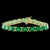 16 Carat Natural Emerald Cocktail Tennis Bracelet 14 Karat Yellow Gold For Sale - Image 18 of 18