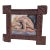 Newly Created Artwork by Erica Everage With Antique Wood Tramp Art Frame With Modern Erica Everage Art Drawing-Abstracted Figurative Conte on Paper For Sale