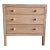 Natural White Oak 3 Drawer Nightstand With Soft Close Drawers For Sale