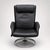 Set of Leather Swivel Armchair and Ottoman from Ikea, 2010s For Sale - Image 4 of 7