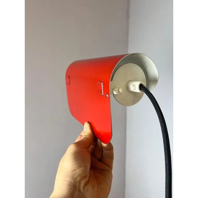 Metal Wall Lamps in Red from Aneta, Set of 2 For Sale - Image 7 of 11