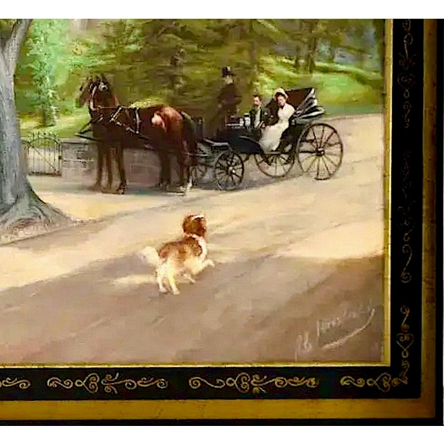 Green “At the Gates of Pinehurst” Circa 1885, by J. E. Mansfield For Sale - Image 8 of 11
