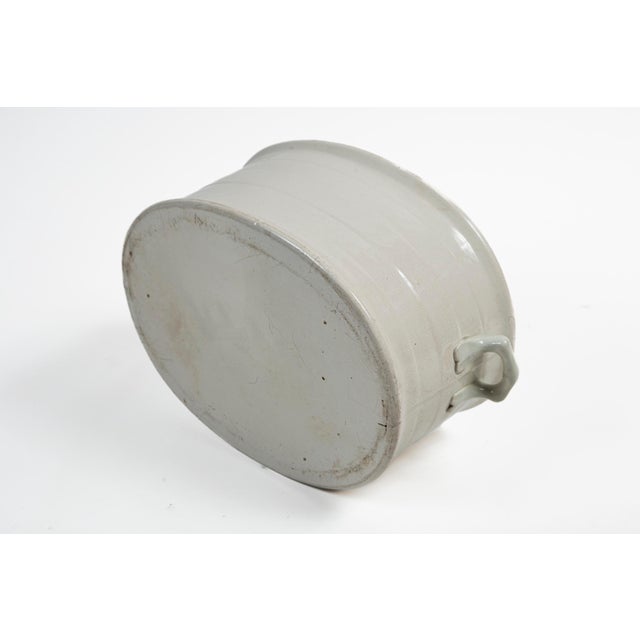 Antique White Ironstone Footbath, England, Circa 1910 For Sale - Image 9 of 12