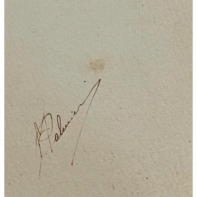 1920s Palmieri, East Asian Woman and Child, 1920s, Watercolor For Sale - Image 5 of 8