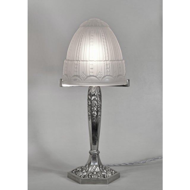 Muller Frères French Art Deco Table Lamp by Muller Freres 1930s France - A Pair For Sale - Image 4 of 10