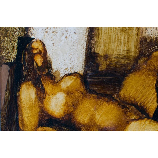 2000 Artist Signed Shota Voskanyan Nude Woman Oil Painting with Gold Tone Frame For Sale In Los Angeles - Image 6 of 11
