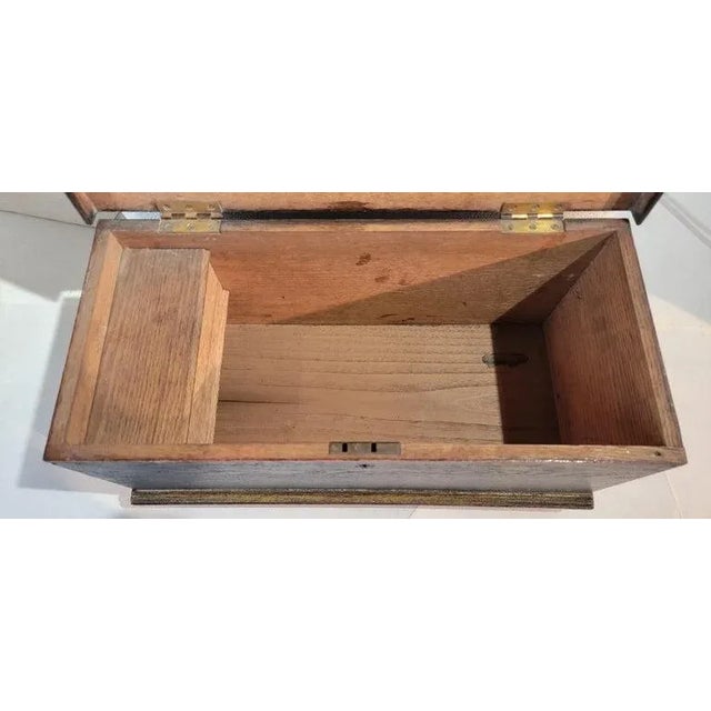 Blue 19Thc Original Blue Painted Child's Blanket Chest For Sale - Image 8 of 10