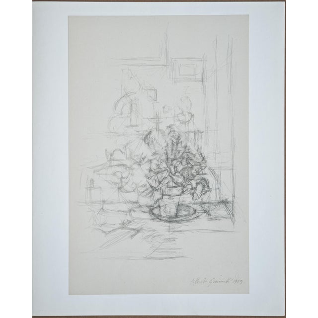 Artist: alberto giacometti (1901-1966), d'après original lithograph title: "vaso con pianta" (vase with plant) year of...