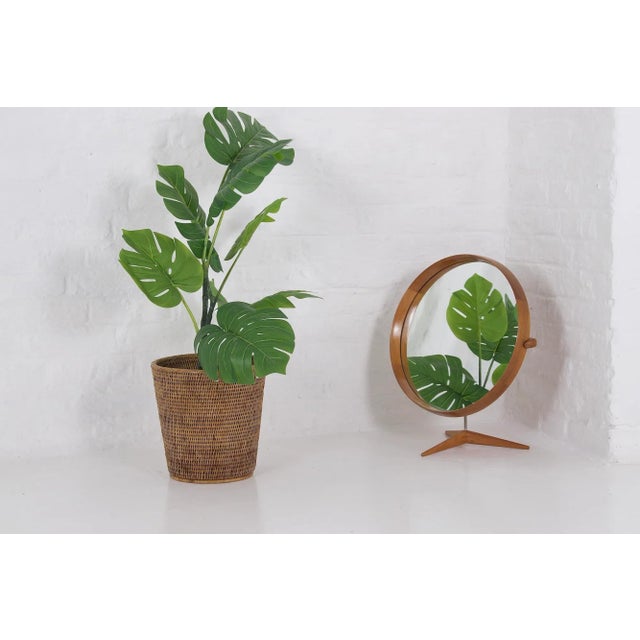 Table Mirror by Uno & Östen Kristiansson for Luxus Sweden, 1960s For Sale - Image 10 of 12