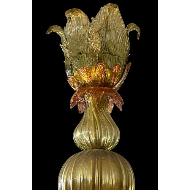 Murano Glass Chandelier, 1950s For Sale - Image 10 of 18