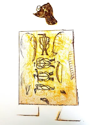 Max Ernst - The Soldier - Original Lithograph 1972
