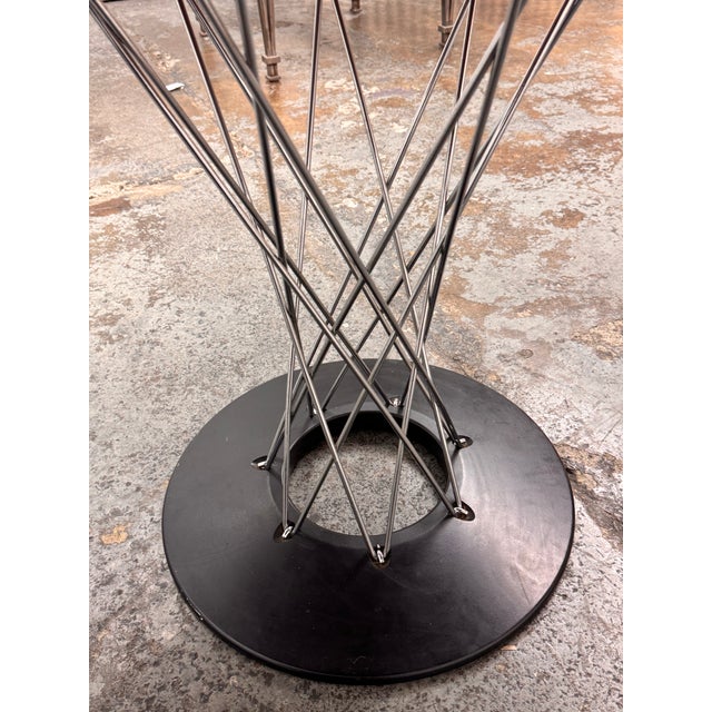 Chrome 42in Isamu Noguchi Cyclone Tables For Sale - Image 8 of 12