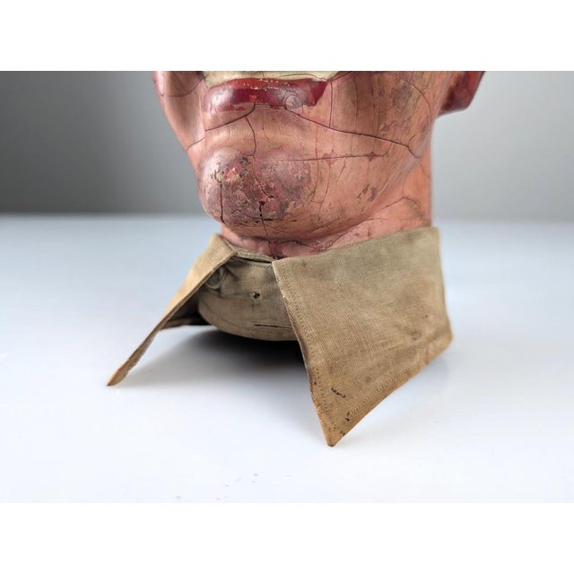 Pink Dean Martin Wooden Advertising Head, 1950s For Sale - Image 8 of 9