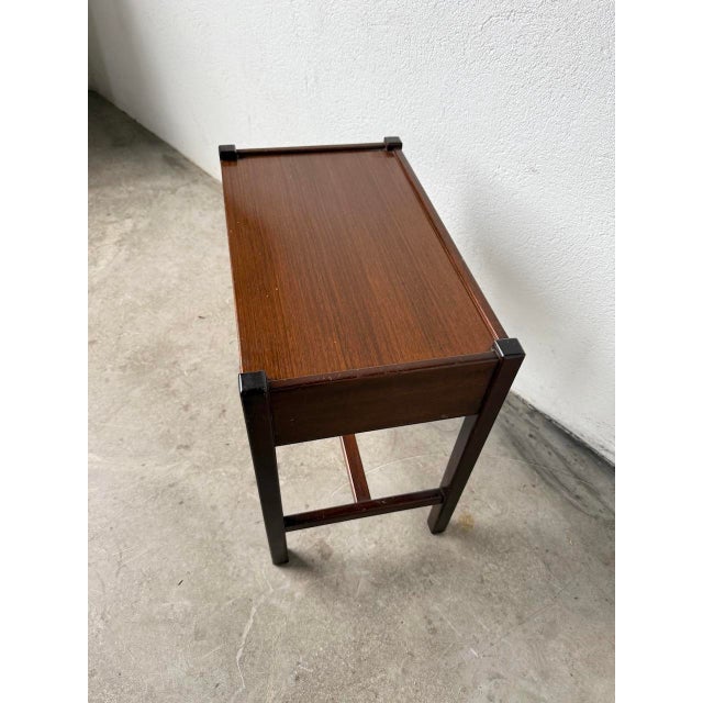 Mahogany Bedside Table by Jacques Hauville for Roche Bobois, 1950s For Sale - Image 17 of 18