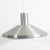 Mid Century Danish Modern Saucer Pendant Lamp in Sliver Finish Single Ceiling Light For Sale - Image 9 of 12