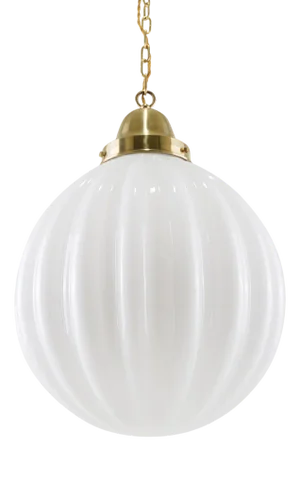 Large Pumpkin Pendant from Pure White Lines