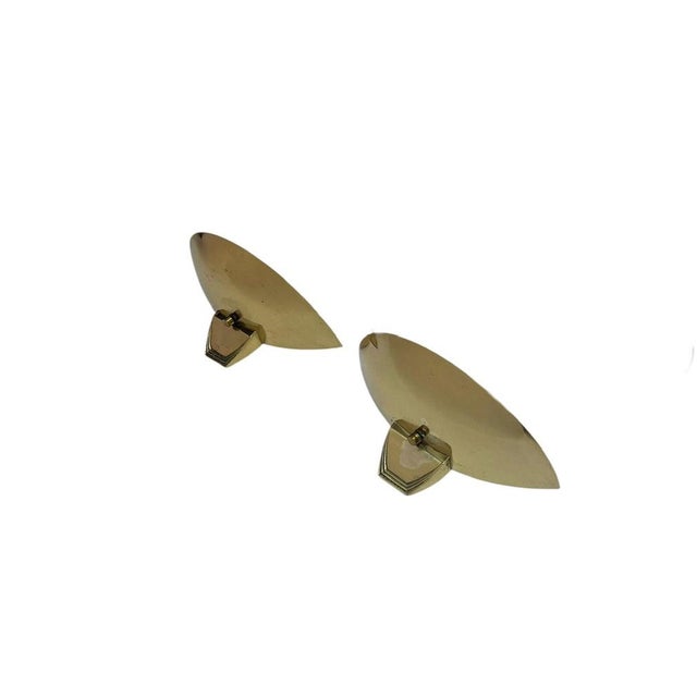 Art Deco Style Half Moon Geometric Wall Lights, 1970, Set of 2 For Sale - Image 10 of 11