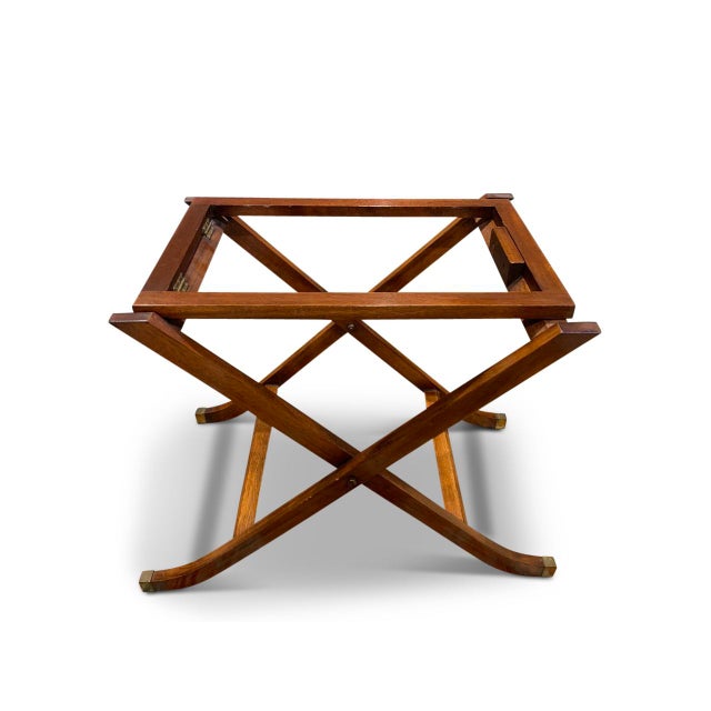 Wood George III Butlers Tray with Folding Stand, Set of 2 For Sale - Image 7 of 18