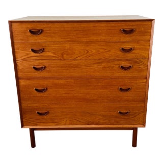 Vintage 1960s Peter Hvidt & Orla Mølgaard Teak Danish Modern Dresser For Sale