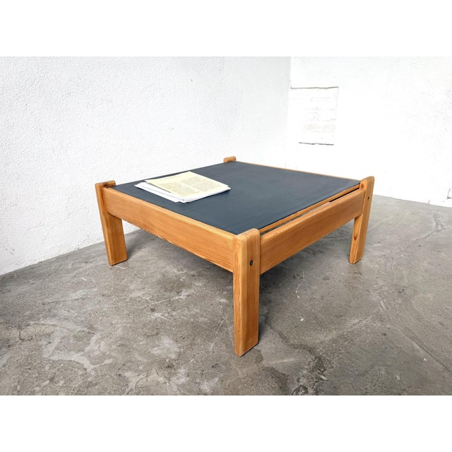 Modernist Coffee Table in Pine with Reversible Top, 1970s For Sale - Image 6 of 15