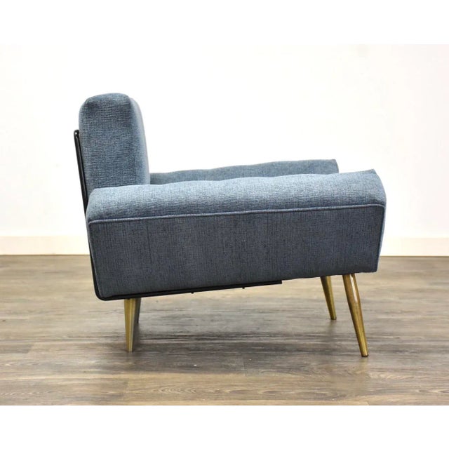 Mid-Century Modern Adrian Pearsall Blue Lounge Chair For Sale - Image 3 of 11
