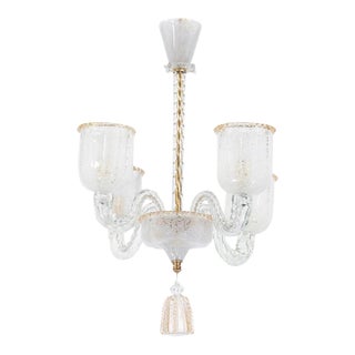 Midcentury Rugiada Murano Chandelier Attributed to Barovier & Toso For Sale