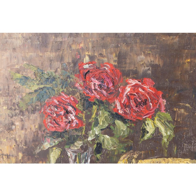 Still Life, 1920s-1940s, Oil on Canvas For Sale - Image 4 of 6