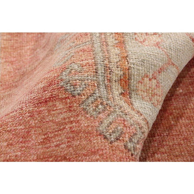 Vintage Turkish Oushak Rug, 04'06 X 11'09 For Sale In Dallas - Image 6 of 10
