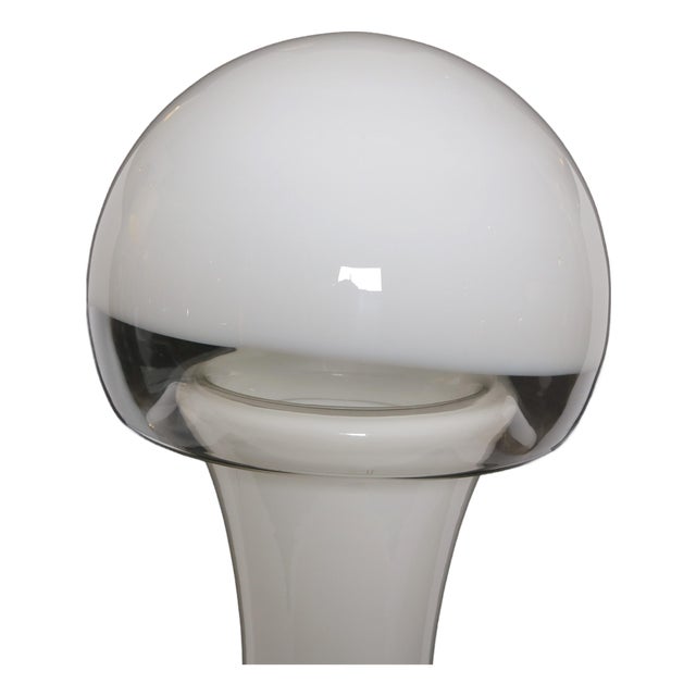 1970s Modernist Glass Floor Lamp For Sale