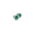 Natural Emerald Diamond Stud Earrings 14k W Gold 3.14 TCW Certified $3,950 307913 Nothing says, “I Love you” more than...