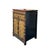 Asian Tibetan Style Geometric Graphic Brown Golden Yellow End Table Nightstand For Sale - Image 3 of 10