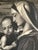 Antique Italian Renaissance Style Madonna and Child Gilt Frame Engraving For Sale - Image 4 of 18
