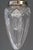 Vintage Nickel-Plated Ceiling Lamps with Cut Glass Shades, 1920, Set of 2 For Sale - Image 3 of 17