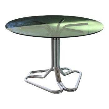 Glass Table by Giotto Stoppino, Italy, 1970s For Sale