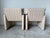 1980s Italian Postmodern Fully Upholstered Lounge Chairs on Casters – A Pair For Sale In Miami - Image 6 of 17