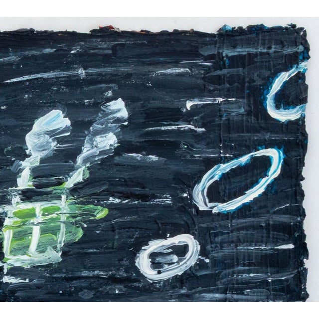 Contemporary Elfi Schuselka Abstract Composition Oil on Canvas For Sale - Image 3 of 5