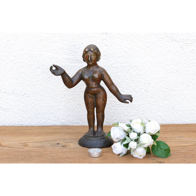 Grand 18th Century Bronze Radha Statue For Sale - Image 13 of 13