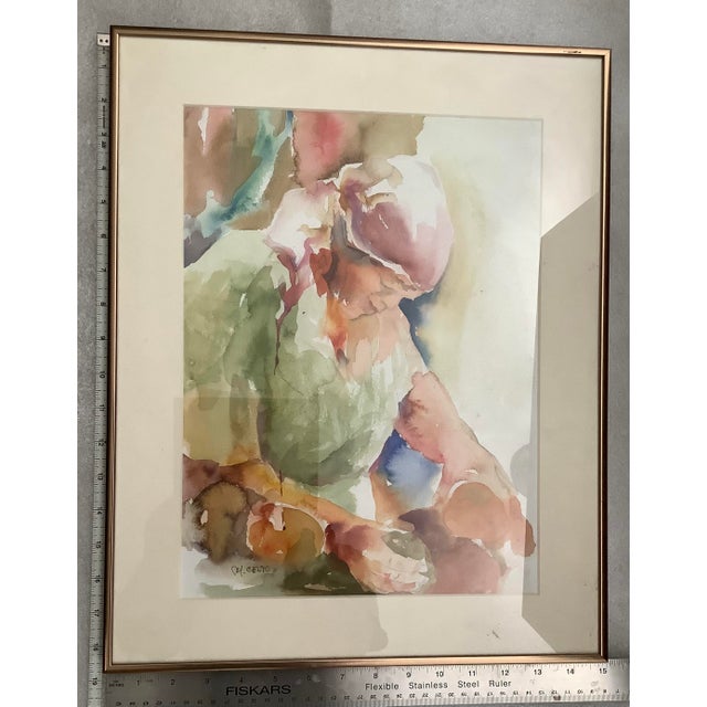 2010s The Watercolor Figure “Venduse” Painting by Mafalda Cento For Sale - Image 5 of 6