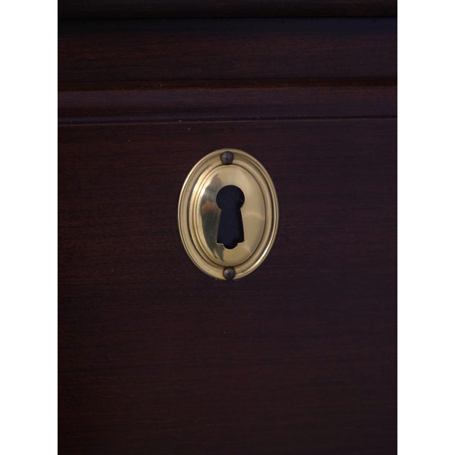 Wood Harden 7 Drawer Cherry Triple Style Chest on Chest For Sale - Image 7 of 15