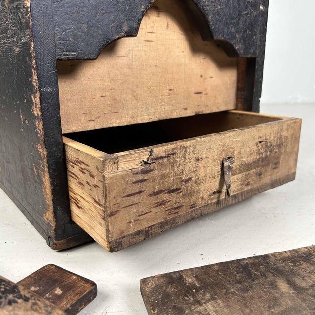 Antique Wooden Zenibako Temple Offering Box, 1890s For Sale - Image 11 of 18
