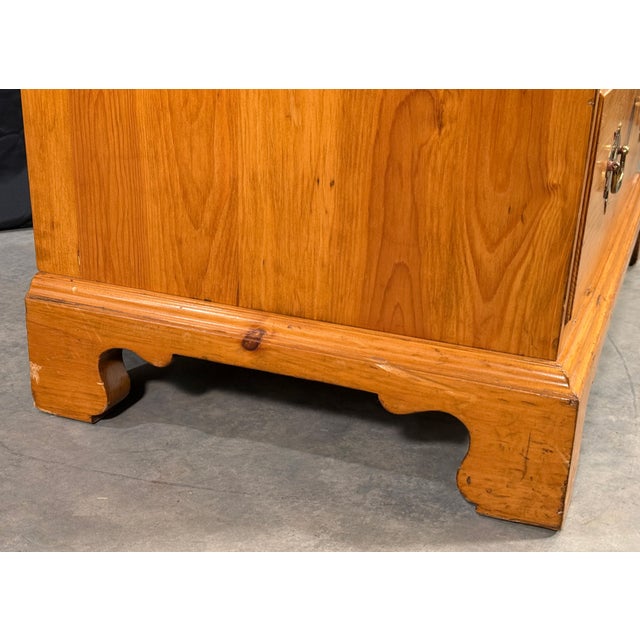 Vintage Solid Pine Tall Chest of Drawers by Pine Shop Originals c.1950s For Sale - Image 12 of 13