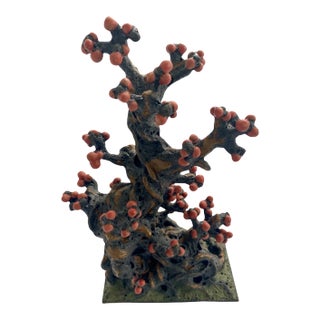 Ceramic Bonsia Tree With Red Fruit For Sale