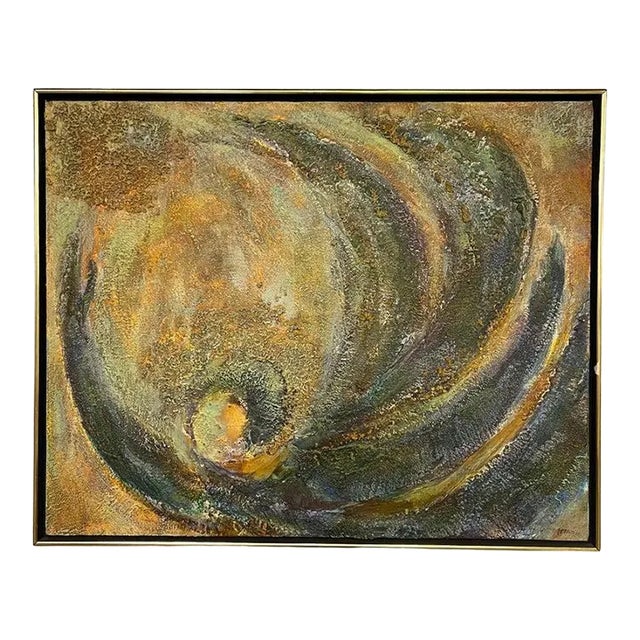 "Radiant Pledge" Abstract Expressionist Painting by Frederick Terna For Sale