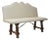 Italian 19th Century Walnut Upholstered Bench with Twisted Base, Iron Stretcher For Sale