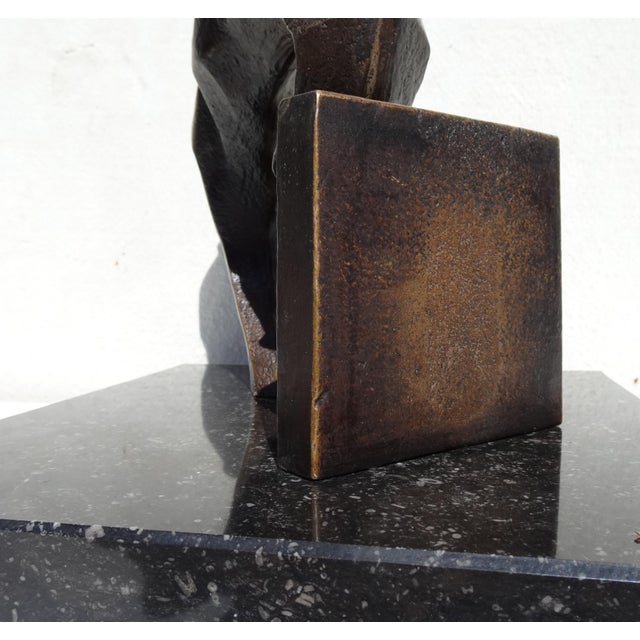 Boud Ceysens, Jumping Horse, 1980s, Bronze & Marble For Sale - Image 14 of 15
