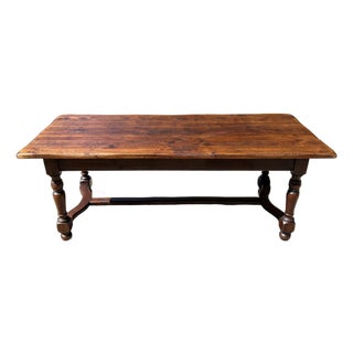 French Country Farm Dining Table For Sale