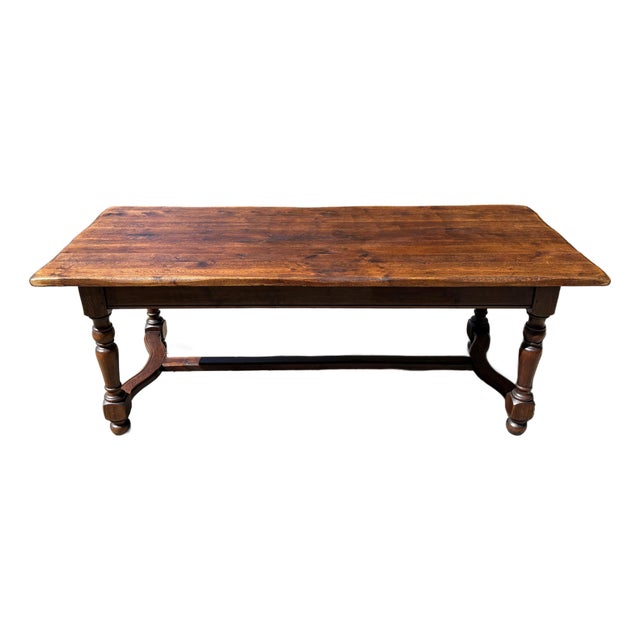 French Country Farm Dining Table For Sale